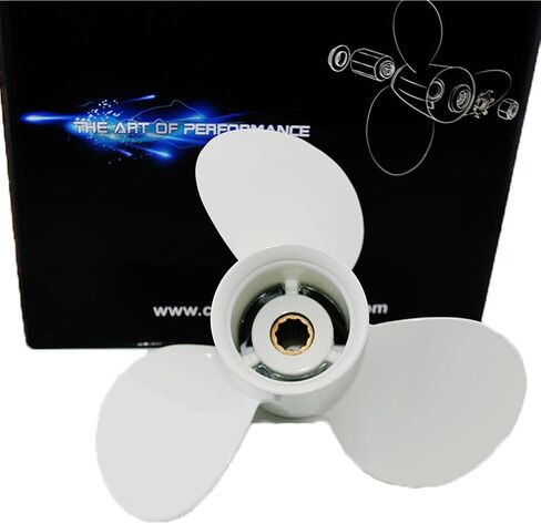 9 7/8 x 11 1/4-F OEM المروحة الخارجية تناسب Yamaha Boat Motos F25/20HP/25hp/30hp، رقم المرجع 664-45947-01-EL، 10 أسنان خددية، Rh (9.875x11.25) in Saudi Arabia