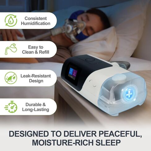 غرفة مياه محسنة لجهاز AirSense 11 وAircurve 11، حوض مياه بديل لسلسلة airS11، ختم موثوق وسهل إعادة ملء مستلزمات CPAP لـ S11، 340 مل in Kuwait