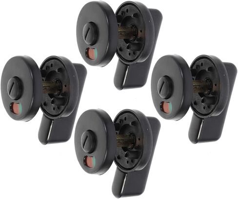 OSALADI 4pcs Plastic Privacy Indicator Door Lock for Public Restroom Stalls Easy Install Bathroom Partition Lock Occupied Indicator for Enhanced Privacy in Saudi Arabia