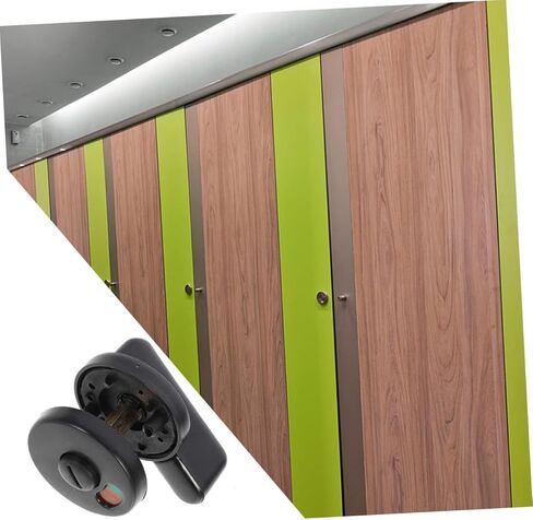 OSALADI 4pcs Plastic Privacy Indicator Door Lock for Public Restroom Stalls Easy Install Bathroom Partition Lock Occupied Indicator for Enhanced Privacy in Saudi Arabia