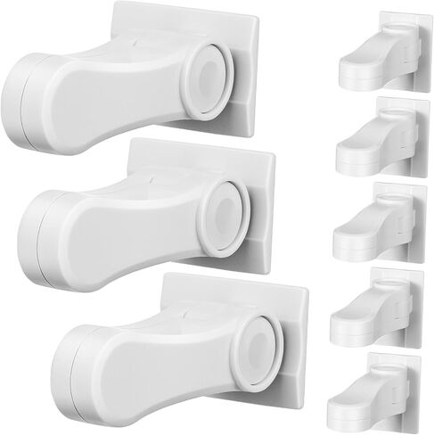LIFKOME Child Safety Door Lever Locks 8 Pack Adhesive Child Proof Locks for Toddlers Sturdy Door Handle Stoppers for Baby Proofing Homes in Saudi Arabia