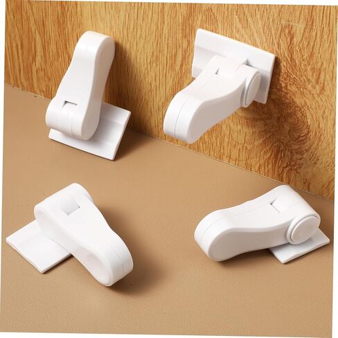 LIFKOME Child Safety Door Lever Locks 8 Pack Adhesive Child Proof Locks for Toddlers Sturdy Door Handle Stoppers for Baby Proofing Homes in Saudi Arabia