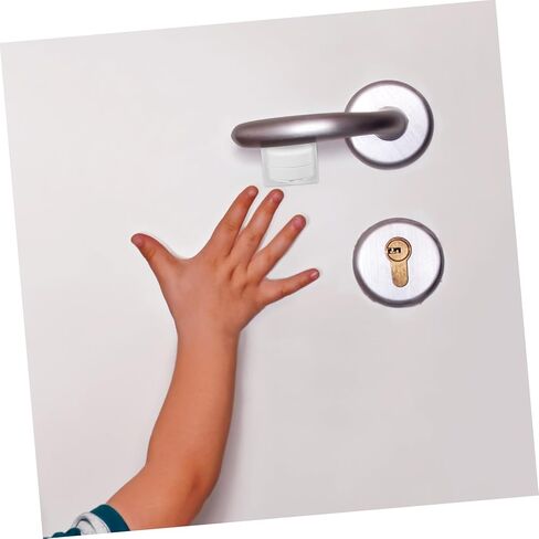 LIFKOME Child Safety Door Lever Locks 8 Pack Adhesive Child Proof Locks for Toddlers Sturdy Door Handle Stoppers for Baby Proofing Homes in Saudi Arabia