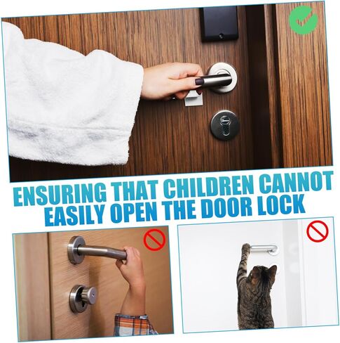 LIFKOME Child Safety Door Lever Locks 8 Pack Adhesive Child Proof Locks for Toddlers Sturdy Door Handle Stoppers for Baby Proofing Homes in Saudi Arabia