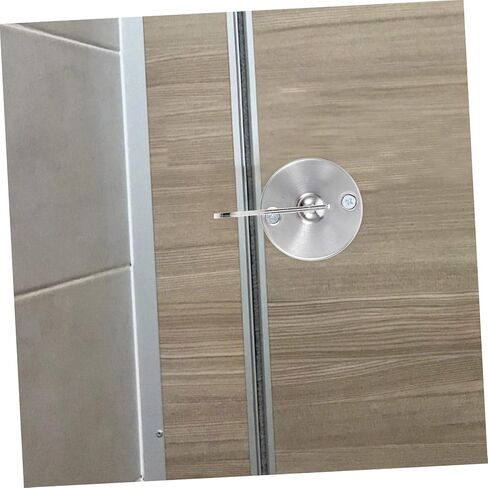 VILLCASE Stainless Steel Privacy Door Lock for Restrooms Keyless Indicator Lock Vacant Occupied Sign Heavy-Duty Security Hardware for Public Bathroom Partitions for Commercial Use in Saudi Arabia