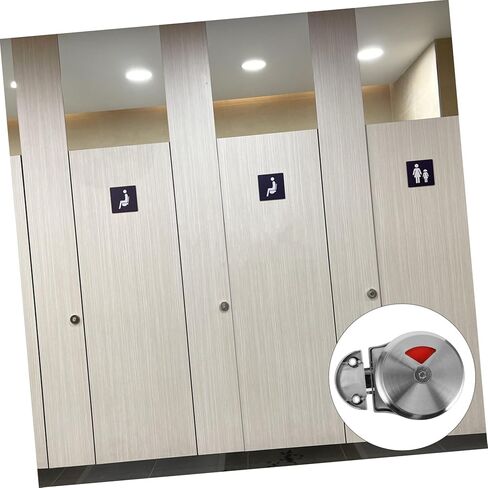 Commercial Privacy Door Lock Stainless Steel Indicator Handle with Vacant Occupied Status for Public Restrooms Easy Installation Emergency Access for Offices and Businesses in Saudi Arabia