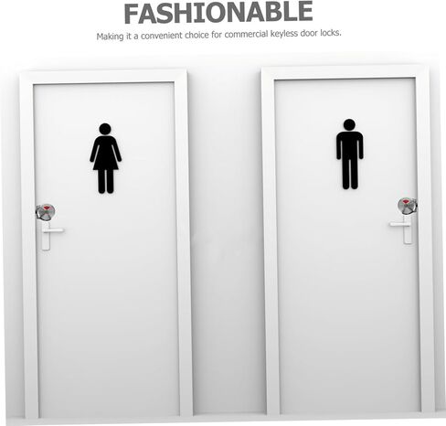Commercial Privacy Door Lock Stainless Steel Indicator Handle with Vacant Occupied Status for Public Restrooms Easy Installation Emergency Access for Offices and Businesses in Saudi Arabia