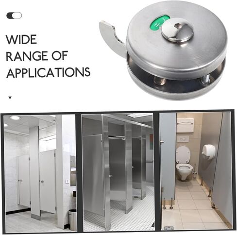 Tofficu Stainless Steel Privacy Indicator Lock Keyless Door Lock for Public Restrooms Vacant Occupied Sign for Commercial Bathroom Doors in Saudi Arabia
