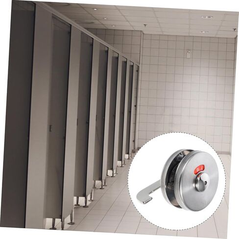 Tofficu Stainless Steel Privacy Indicator Lock Keyless Door Lock for Public Restrooms Vacant Occupied Sign for Commercial Bathroom Doors in Saudi Arabia