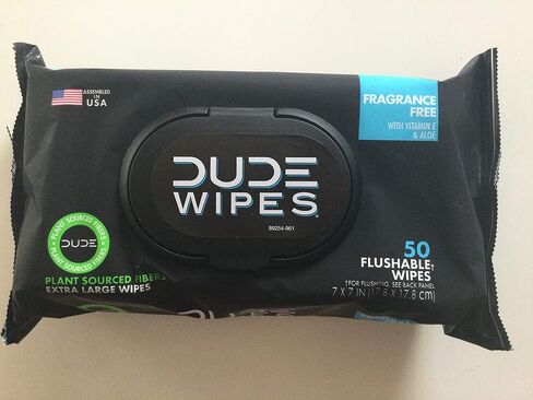 Dude Wipes Fragrance Free 100ct (2pk) in Kuwait