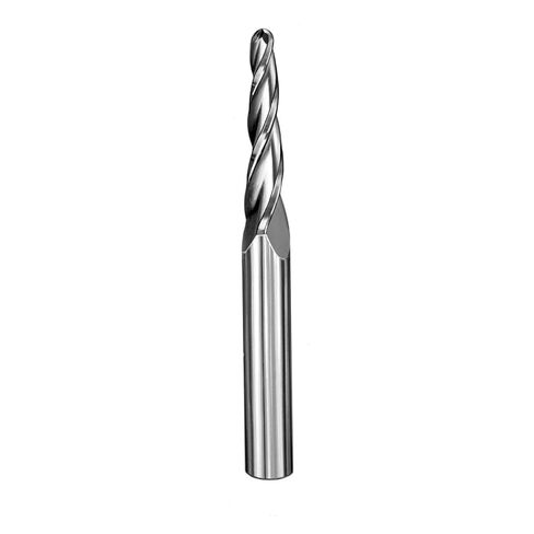 SGS 32438 24 Tapered Radius End General Purpose End Mill, Uncoated, 0.125" Cutting Diameter, 1-1/4" Cutting Length, 1/2" Shank Diameter, 4" Length in Saudi Arabia