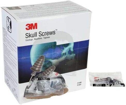 Peltor Next Skull Screw-in 30dB Protection Earplugs, Silver, 120 Uncorded Pairs, in Saudi Arabia