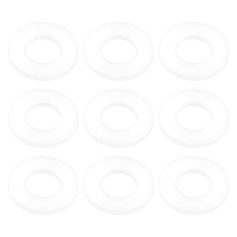 eMagTech 100pcs Drum Set Washers M6 Replacement Part OD 12mm 1.5mm Thickness Nylon Drum Tension Screw Washer, Black in Saudi Arabia