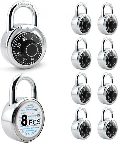 locker locks 3 Digit Code Standard Dial Combination Padlock Small Travel Luggage for Case Lock Keyless Shackle Lock for Backpack Gym School Locker Pack of 12 in Saudi Arabia