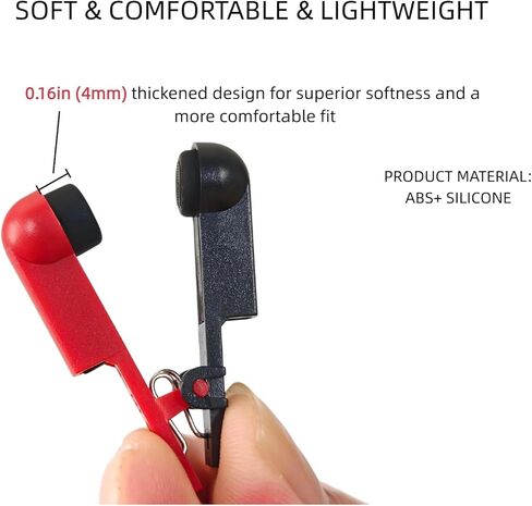 3Pcs Ear Clip Electrode with Double-Sided Soft Rubber Head, 2.0mm Housing Hole, Anti-Loosening Design, Muscle Stimulators & Accessories, Compatible with Standard 2.0mm Rods in Kuwait