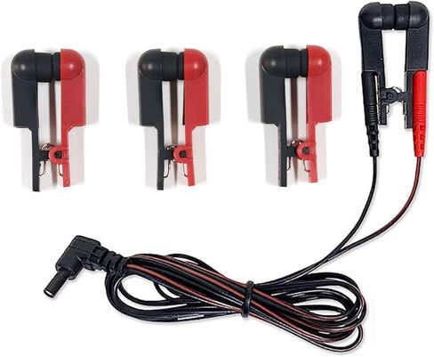 3Pcs Ear Clip Electrode with Double-Sided Soft Rubber Head, 2.0mm Housing Hole, Anti-Loosening Design, Muscle Stimulators & Accessories, Compatible with Standard 2.0mm Rods in Kuwait