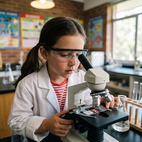 مجموعة شرائح وأغطية مجهرية مكونة من 300 قطعة (100 شريحة + 200 شريحة غطاء)، زجاج عديم اللون تم تنظيفه مسبقًا مع نهاية بلوري، حواف مصقولة وزوايا أمان بزاوية 45 درجة للمختبر والفصول الدراسية والمدرسة المنزلية والعلوم والتكنولوجيا والهندسة والرياضيات in Kuwait