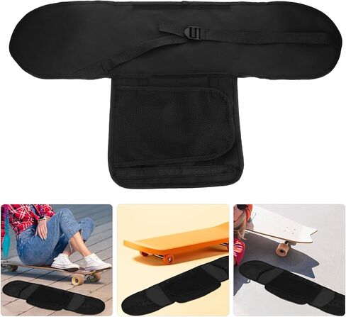 Portable Skateboard Carry Bag with Thickened Pvc Material 80cm Four-wheel Skateboard Storage Pouch Shoulder Strap for Outdoor Sports and Skating Enthusiasts in Kuwait