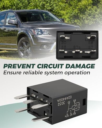 56049018AB 72472M مرحل 30A 12VDC 5Pin مناسب لكرايسلر/دودج/جيب مرحل السيارة، قطعتان in Kuwait