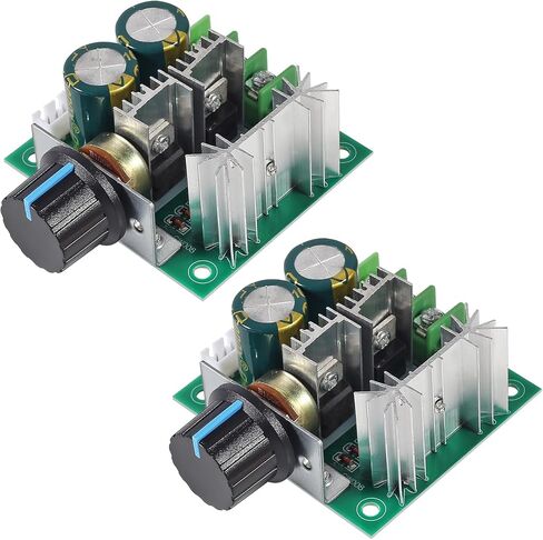 2Pcs 12V-40V 10A DC Auto PWM Motor Speed Control Switch 12V 24V 30V 40V 13KHZ Regulator Governor Speed Controller Voltage Switch 10A 50V 1000uF Regulator Dimmer in Saudi Arabia