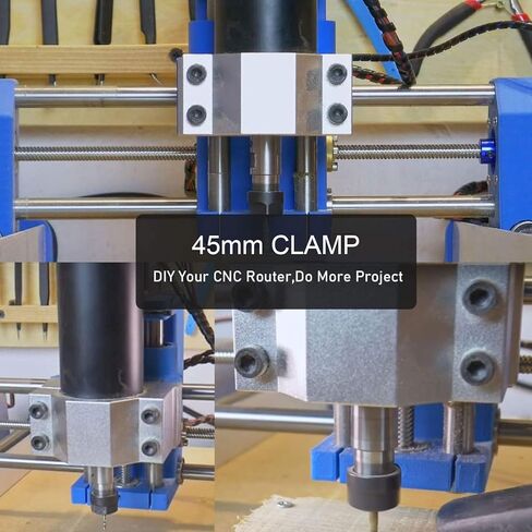 65 مللي متر سبائك الألومنيوم المغزل حامل المشبك جهاز تثبيت المحرك ماكينة بتحكم رقمي بالكمبيوتر راوتر حامل المحرك in Kuwait