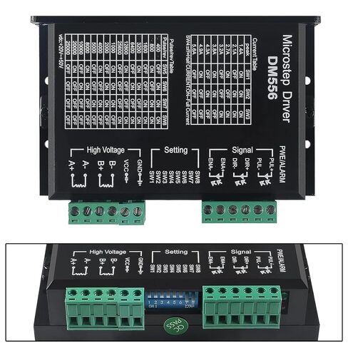 4PACK CNC Digital Stepper Driver DM556 Stepper Motor Controller 2-Phase Stepper Motor Driver 20-50V DC Max 5.6A 128 تقسيم فرعي لـ Nema 23 و24 وNema 34 Stepper Motor in Saudi Arabia