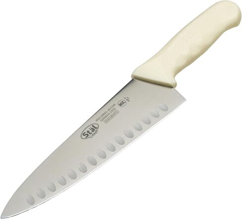 Winco 8" Commercial-Grade Chef's Knife with Hollow Handle, White in Saudi Arabia