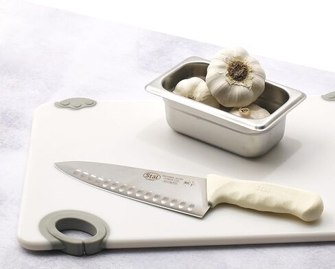 Winco 8" Commercial-Grade Chef's Knife with Hollow Handle, White in Saudi Arabia