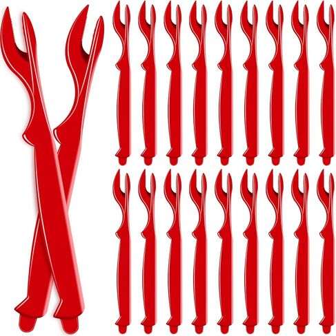 20Pcs Crab Legs Crackers - Crackers Picks Tools Set for Lobster, Crab, Crawfish, Prawns, Shrimp, Easy Opener Shellfish Picks Knife, Seafood Tools in Saudi Arabia