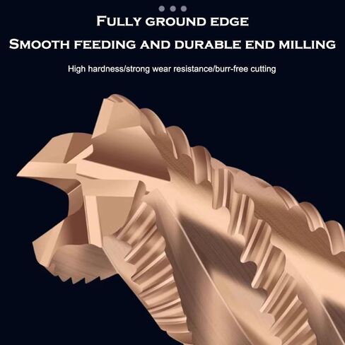2PCS CNC Roughing End Mill Carbide HRC60 4 Flutes Tungsten Steel Milling Cutter 3mm-14mm CNC Milling Tools Router Bits for Metal (Size : 5.0 * 13 * 6D*50L) in Saudi Arabia