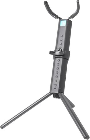 Toddmomy Portable Foldable Tenor Saxophone Stand Non-skid Black Saxophone Bracket with Blue Case for Desktop Storage and Display in Kuwait