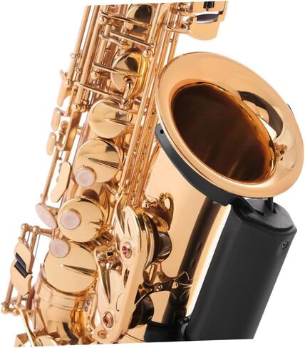Toddmomy Portable Foldable Tenor Saxophone Stand Non-skid Black Saxophone Bracket with Blue Case for Desktop Storage and Display in Kuwait