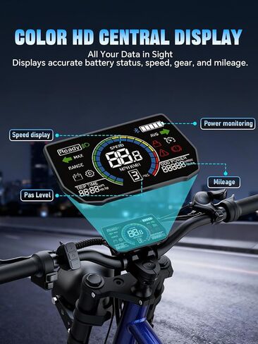 35 MPH Electric Bike for Adults, 3000W Peak Power Electric Motorcycle, 24" Fat Tire Electric Mountain Bike, 48V 20.8Ah Battery, All Terrain Ebike for Mountains, Beach, Snow, Sand in Saudi Arabia