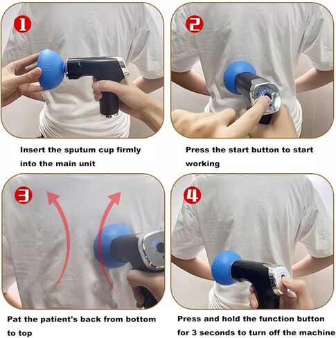 NICHOY Silicone Palm Chest Percussion Cup,Chest Physical Aid Therapy Cup,Chest Physical Therapy Aids(CPT),Chest Sputum Remover for Patients Bedridden(A) in Saudi Arabia