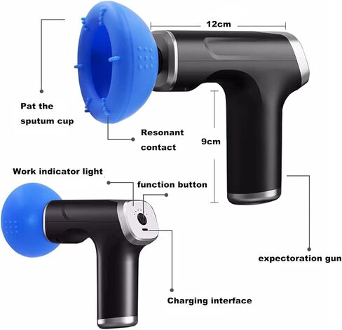NICHOY Silicone Palm Chest Percussion Cup,Chest Physical Aid Therapy Cup,Chest Physical Therapy Aids(CPT),Chest Sputum Remover for Patients Bedridden(A) in Saudi Arabia