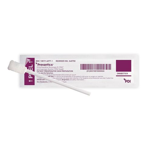 PDI Professional Disposables S40750 Prevantics Swabstick 1's 1.6mL 50/Bx in Saudi Arabia