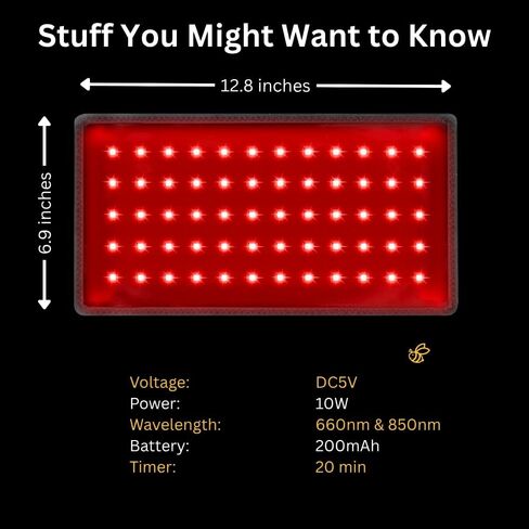 Cordless Red Light Therapy Belt | New Long Lasting Battery | Pain Relief | Red Light & Infrared Light Technology | 660nm 850nm Infrared Light in Saudi Arabia