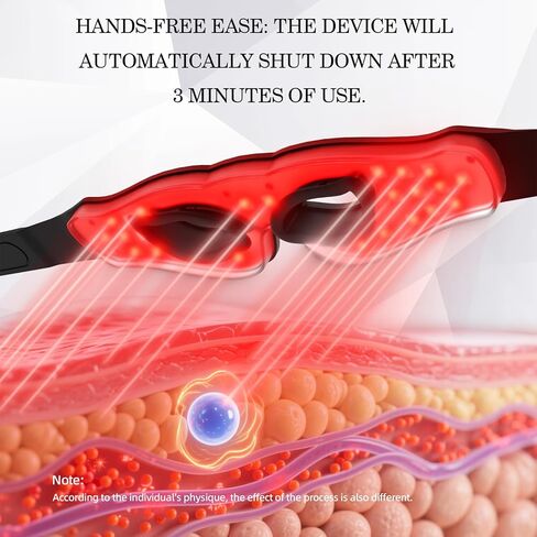 LED Eye Mask, Red Light Therapy for Eyes, Under Eye Red Light Therapy Device for Dark Circles, Puffy Eyes, Eye Bags & Fine Lines, Eye Care for Men and Women with Velcro Straps and Eye Protection in Saudi Arabia