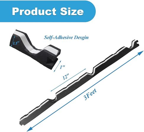 12" Foam Closure Strips with Self-Adhesive for Metal Corrugated Roofing Panels, Classic R Panels Roof Outside Weather Strips (8Pcs) in Saudi Arabia