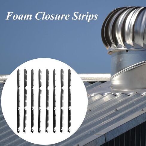 12" Foam Closure Strips with Self-Adhesive for Metal Corrugated Roofing Panels, Classic R Panels Roof Outside Weather Strips (8Pcs) in Saudi Arabia