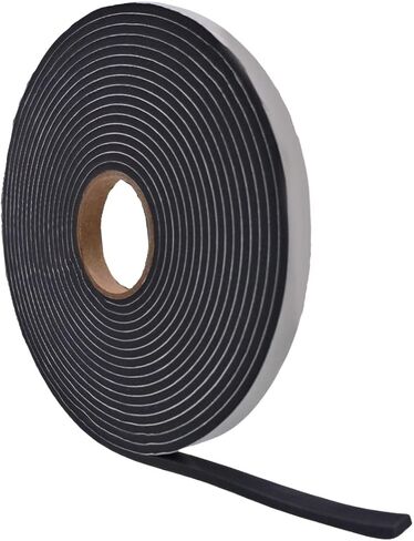 WOD SSFLDFT Insulation Foam Tape Self Adhesive - T 1/4 Inch W 5/8 Inch x 35 Feet Long - Made in USA Weather Stripping, HVAC, Sealing Doors, Windows, Pipes, Cooling, Sound Proof, and Air Conditioning in Saudi Arabia