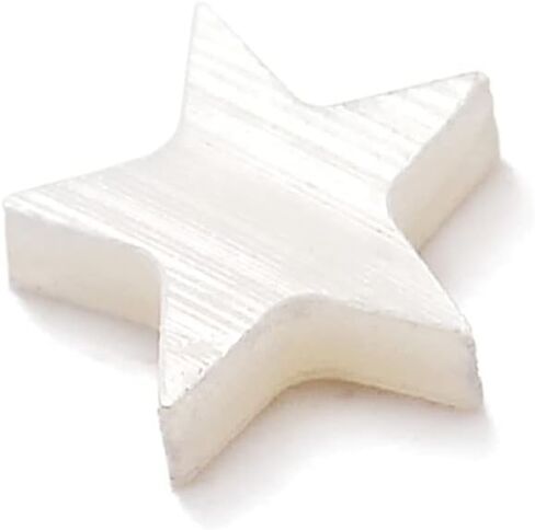 10 قطع من Abaodam على شكل نجمة مرصعة بنقاط لوحة الفريتس للجيتار القيثارة المندولين باس علامات قذيفة بيضاء لتزيين لوحة الفريتس وسهولة التركيب in Kuwait