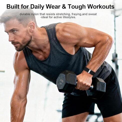 Bicep Bands Compatible with Hume Band, Hook and Loop Replacement Strap, Soft Nylon Sport Arm/Ankle Band Breathable Adjustable Wristband for Hmue Health band in Kuwait