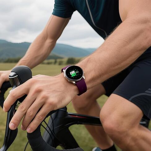 8-Pack Silicone Bands for Amazfit Active 3 Premium/ Garmin Forerunner 165/55/245/645/570 42mm Smart Watch, Soft Comfortable Breathable Sport Strap for Vivoactive 6/5/3/3 Music & Venu Sq 2 Men and Women in Kuwait