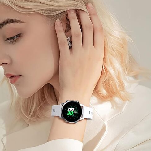 8-Pack Silicone Bands for Amazfit Active 3 Premium/ Garmin Forerunner 165/55/245/645/570 42mm Smart Watch, Soft Comfortable Breathable Sport Strap for Vivoactive 6/5/3/3 Music & Venu Sq 2 Men and Women in Kuwait