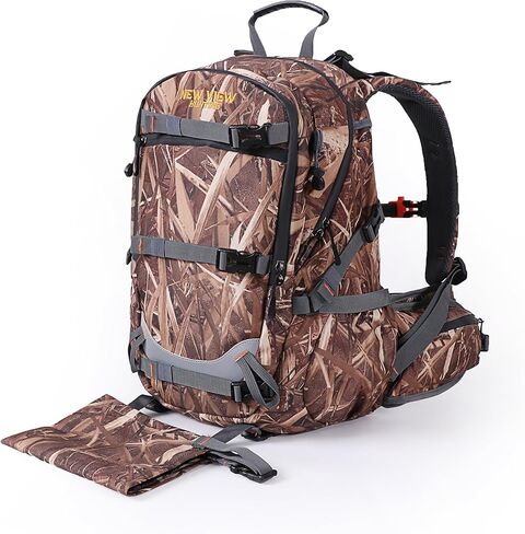 NEW VIEW Hunting Backpacks for Men 35L, Camo Backpack for Hunting with Rifle Bow Gun Holder, Waterproof Hunting Pack with Rain Rover in Saudi Arabia