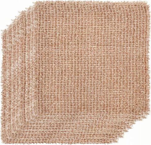 Redecker Copper Cleaning Cloth – 2 Pack – Woven Copper Scrubber for Pots Pans Sinks and Stainless Steel – Removes Burnt Food Residue – 5.5 x 5.7 in – Made in Netherlands in Saudi Arabia