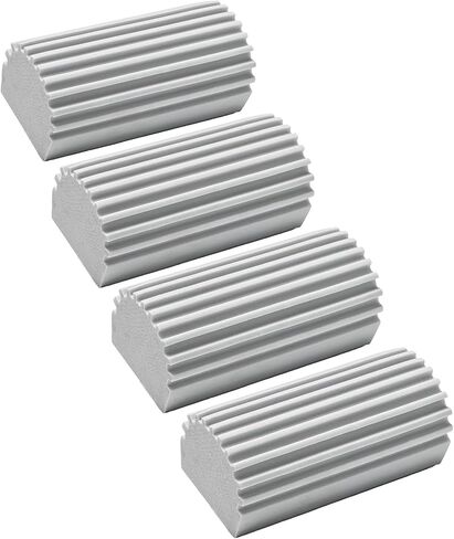 إسفنجة تنظيف رطبة، 4 قطع من إسفنجات التنظيف المنزلية، إسفنجة غبار قابلة لإعادة الاستخدام لتنظيف فتحات النوافذ الزجاجية العمياء وألواح النوافذ والمرايا in Kuwait