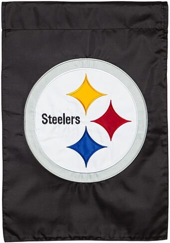 Evergreen Pittsburgh Steelers Garden Applique Flag- 12.5 x 18 Inches Outdoor Sports Decor for Homes and Gardens in Saudi Arabia