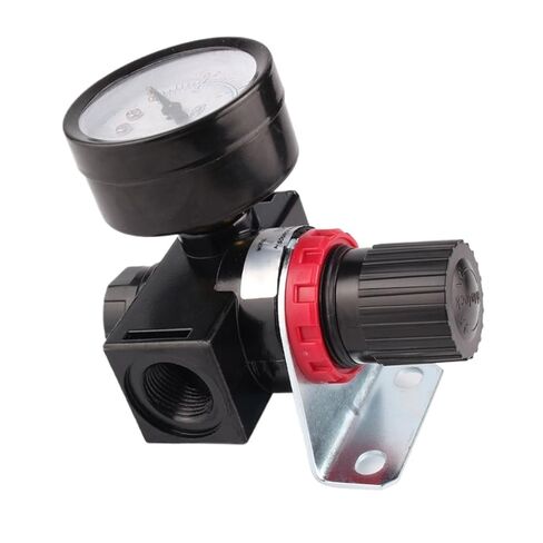 1 Pcs BR200 BR3000 BR4000 Air Pressure Regulator 1/4" 3/8" 1/2"BSPT with Gauge and Bracket Pressure Relief Valve(BR3000 PC6-03) in Saudi Arabia